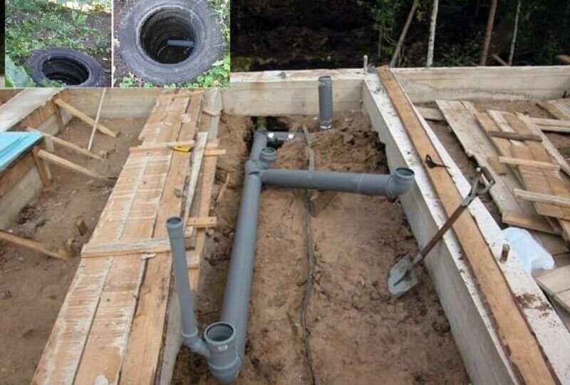 Водоотведение в бане из бруса
